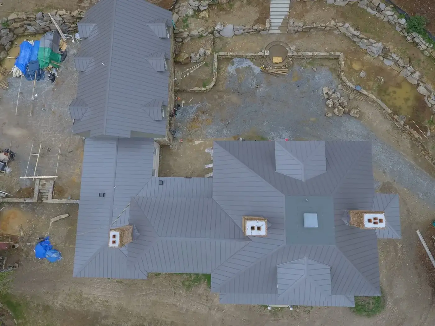 Standing seam metal on a custom mountain home