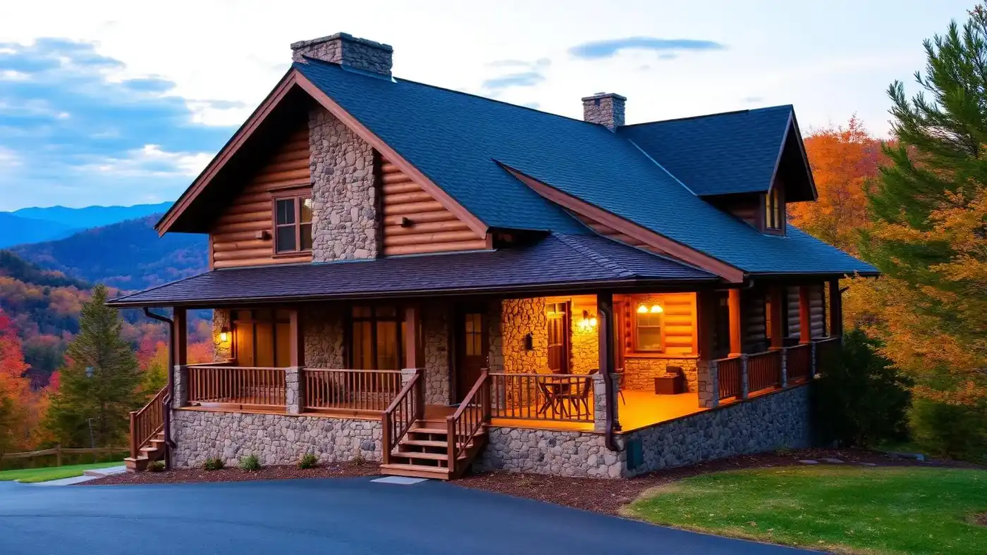 Mountain home in Western North Carolina — Highlander Building Services service area: Bryson City, NC